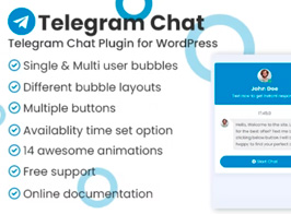 Telegram Chat Support Pro WordPress Plugin