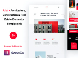Arial – Architecture, Construction & Real Estate Elementor Template Kit