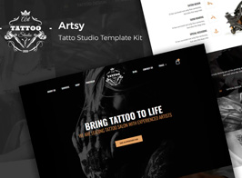 Artsy – Tattoo Studio Elementor Template Kit