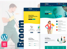 Broom – Elementor Cleaning Company Template Kit