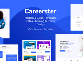 Careerster – CV/Resume Elementor Templates