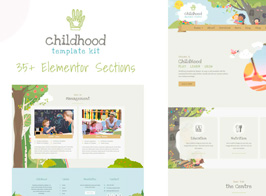 Childhood Kids  Child Care Center Template Kit