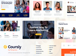 Coursly | Offline Course Elementor Template Kit