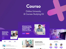 Courso – Online University & Courses Elementor Template Kit