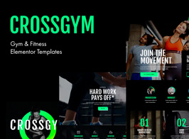 CrossGym – Gym & Fitness Elementor Template Kit