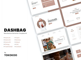 DashBag | Bags Shop Elementor Template Kit