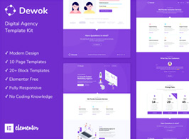 Dewok – Digital Agency Template Kit