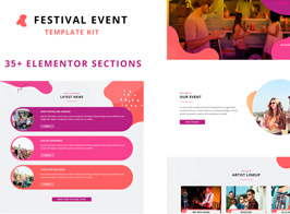 Festival Event – Elementor Template Kit