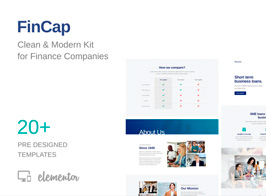FinCap – Finance Template Kit