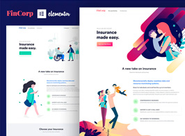FinCorp – Insurance & Marketing Elementor Template Kit