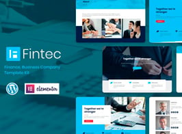 Fintec – Finance, Business Company Elementor Template Kit