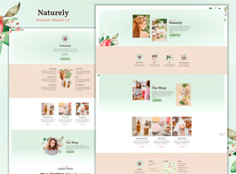 Naturely – Natural Cosmetics & Beauty Template Kit
