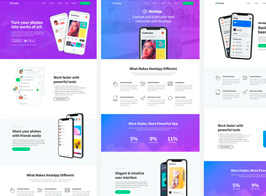 NextApp – App Landing Page Template Kit