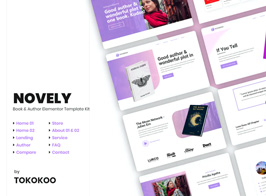Novely | Book Elementor Template Kit