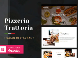 Pizzeria Trattoria – Italian Restaurant Elementor Template Kit
