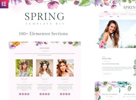 Spring Watercolor and Floral Template Kit
