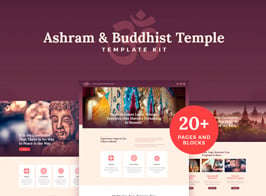 Vihara – Ashram & Oriental Buddhist Temple Elementor Template Kit