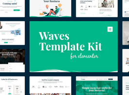 Waves – Startup Agency Elementor Template Kit