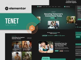 Tenet – Cyber Security Services Elementor Pro Template Kit