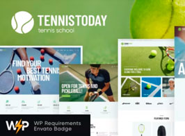 Tennis Today – Sport School & Events WordPress Theme