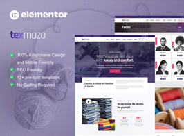 Texmazo – Textile & Garment Industry Elementor Template Kit