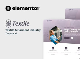 Textiles – Garment Industry Elementor Template Kit