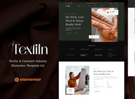 Textiln – Textile and Apparel Industry Elementor Template Kit