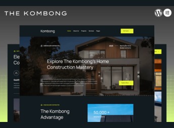 The Kombong – Modern Real Estate Agent Elementor Template Kit