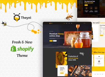Theyni – Organic Food, Honey Shop Shopify Theme