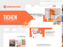 Tichen – Modern Kitchen Elementor Template Kit