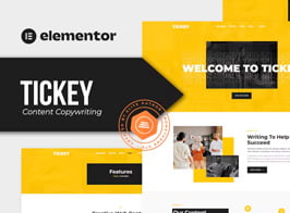 Tickey – Content Production Services Elementor Template Kit