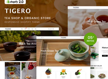 Tigero – Tea Shop & Organic Store Shopify Theme