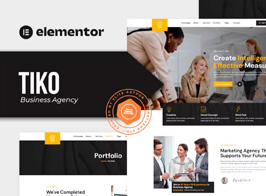 Tiko – Business Agency Elementor Template Kit