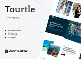 Tourtle – Travel Agency Template Kits