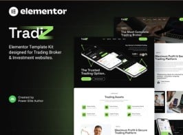 Tradiz – Trading Broker & Investment Elementor Template Kit