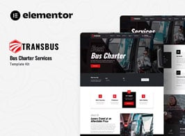 Transbus – Bus Charter Service Elementor Template Kit