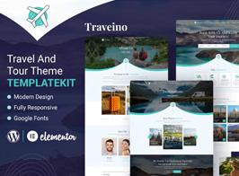 Traveino – Travel Agency Elementor Template Kit