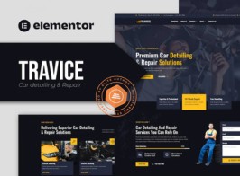 Travice – Car Detailing Service & Car Repair Elementor Template Kit