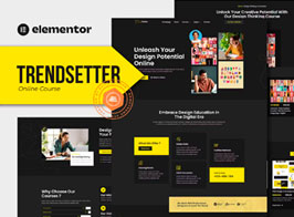 Trendsetter – Online Course Design Elementor Pro Template Kit