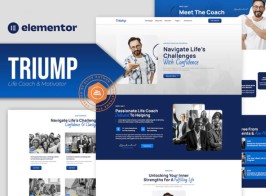 Triump – Life Coach & Motivator Elementor Template Kit