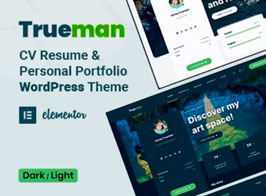 Trueman – Personal Portfolio WordPress Theme