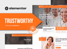 Trustworthy – Virtual Assistant Business Elementor Template Kit