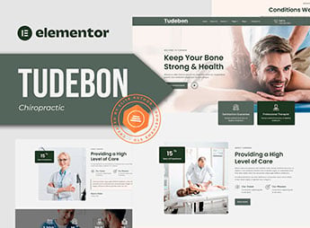 Tudebon – Chiropractic & Physiotherapy Elementor Template Kit