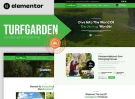 Turfgarden – Landscape & Gardening Elementor Template Kit