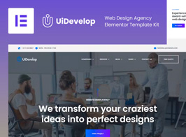 UIDelop – Web Design Agency Elementor Template Kit
