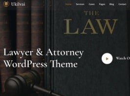 Ukilvai – Lawyer & Attorney WordPress Theme