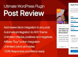 Ultimate Post Review – Responsive WordPress Posts Reviews and Rating Plugin