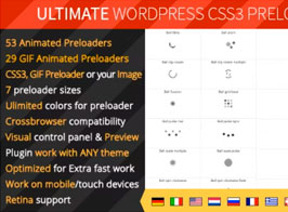 Ultimate WordPress Preloader – 99 CSS3 Preloaders