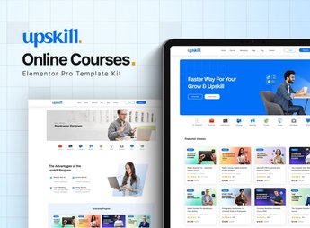 Upskill – Online Course Elementor Pro Template Kit