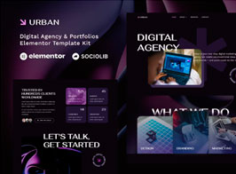 Urban – Digital Agency & Portfolios Elementor Template Kit